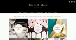 Desktop Screenshot of elizabethstreetlondon.com