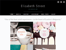 Tablet Screenshot of elizabethstreetlondon.com